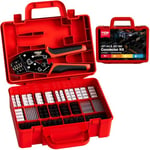 JST Crimping Tool Kit, 2.54mm JST XH &JST SM Connectors Set has 20 Types, with Wire EDM Crimper Pliers + Tote Toolbox | PEBA 0.03-0.5mm²(AWG32-20) Ratcheting Crimper, for JST Series, Dupont, Molex