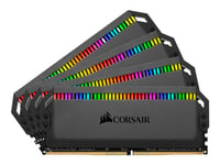 Corsair Dominator Platinum Rgb - Ddr4 - Sats - 64 Gb: 4 X 16 Gb - Dimm 288-Pin - 3600 Mhz / Pc4-28800 - Cl16 - 1.35 V - Ej Buffrad - Icke Ecc - Svart