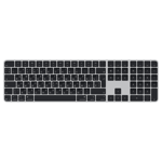 Apple Magic Keyboard med Touch ID och numerisk del till Mac-modeller med Apple-chip (USB‑C) – ryskt – svarta tangenter