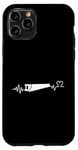 Coque pour iPhone 11 Pro Woodworker Heartbeat Homme Femme Fière Charpentier Drôle