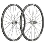 DT Swiss GR 1600 Spline 25 Clincher Gravel Boost Wheelset - 700c Black / Sram XDR Front Axle 12 x 110 Rear 148 (Boost) Centerlock Pair Speed Tubeless