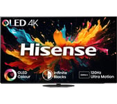 65" HISENSE 65A85NTUK  Smart 4K Ultra HD HDR OLED TV with Amazon Alexa, Black