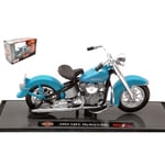 HARLEY DAVIDSON 74FL HYDRA GLIDE 1953 LIGHT BLUE 1:18 Maisto Moto Modellino