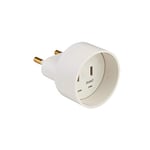 Adaptateur Prise - Adaptateur universel - Adaptateur Voyage - Adaptateur De Voyage - Adaptateur Prise universelle - Adaptateur Universel Europe 2P 6A USA-FRA 4mm Blanc