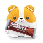 Snackles Super Sized 35 cm, Corgi (Hershey's Milk Chocolate), by ZURU Cuddly Squishy Comfort 35 cm Plush with License Snack Brand Accessory (Corgi)