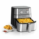 Klarstein - Airfryer Friteuse à air chaud, multifonction, cuisson sans huile , Friteuse électrique, thermostat & minuterie , 5,4L , Friteuse sans