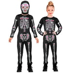 WIDMANN MILANO PARTY FASHION - Costume enfant squelette pailleté, combinaison, Jour des Morts, Dia de los Muertos, Halloween