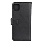 Essentials Samsung A22 5G PU wallet  detach.  3 cards  black