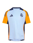 Real Madrid Tr Jsy Y Sport T-shirts Football Shirts Blue Adidas Performance