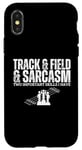 Coque pour iPhone X/XS Track & Field et Sarcasme Funny Track And Field