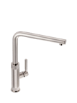 Franke Tessuto Swivel L Spout Single Side Lever Kitchen Mixer Tap, Polished Nickel