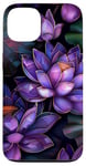 iPhone 13 Purple Lotus Flowers Beautiful Floral Flower Case