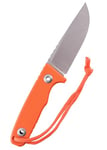 SCHNITZEL TRI - Outdoormesser mit Kydex-Scheide und Dangler Tragesystem - Bushcraft Jagdmesser Outdoor Messer Freizeitmesser Erwachsene (Orange)