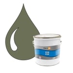 POK FER : Peinture glycéro Fer Antirouille métaux 2,5L - RAL 6013 Vert jonc