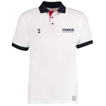 Les 2 Polo Shirts White France Trainers Unisex, unisex_adult, 5060672806169, white, M