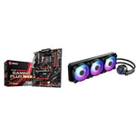 MSI B450 GAMING PLUS MAX ATX Motherboard with MSI MAG CORELIQUID 360R CPU AIO Cooler '360mm Radiator, 3x 120mm ARGB PWM Fan, Adjustable ARGB CPU Mount, MSI Center Supported, Intel and AMD'