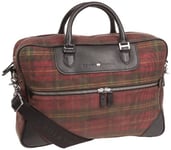 Tommy Hilfiger Yates II Small Briefcase, Sac à main - Rouge écossais (Check)
