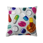 Jonathan Adler - Happy Pills Beaded Pillow - Flerfärgad - Prydnadskuddar och kuddfodral