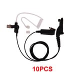 10-1PC PTT Oreillette Casque Micro pour Motorola XiR P8260 P8268 APX2000 APX6000 APX7000 DP3600 DP4400 XPR6550 XPR7580 Talkie-walkie - Type 10PCS