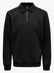 Only & Sons Ceres 1/4 Zip Sweat Polo - adult - male