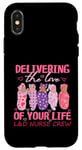 Coque pour iPhone X/XS Livrer l'amour de votre vie infirmière L&D Saint-Valentin