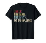 Vintage Uncle The Man The Myth The Bad Influence T-Shirt