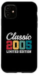 Coque pour iPhone 11 20 ans classique 2005 édition limitée rétro 20e anniversaire