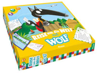 AUZOU - Voyage autour du monde avec loup - Jeux de société à partir de 5 ans - Jeux familiaux loup - Livre pour enfants - Jeu de voyage pour enfants - Apprentissage des pays - Pour 3 à 6 joueurs à