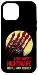 iPhone 12 Pro Max Bloody Scratches Nightmare Full Moon Howling Wolf Werewolf Case