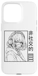 iPhone 15 Pro Max Sad Girl Anime Manga Emo Goth Harajuku Girl Independent Case