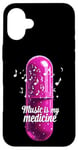 Coque pour iPhone 16 Plus Music is my Medicine for Music Lovers for a Music Lover