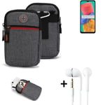 Belt bag + headphones for Samsung Galaxy M33 5G Phone case