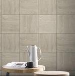 Grey Wood Panel Wallpaper Heavyweight Realistic Block Wood Grain Rasch 282060.