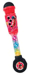 Lexibook Miraculous Microphone Lumineux pour enfant Jeu Musical Haut-parleur intégré Effets lumineux prise Aux-in, rouge/noir, MIC90MI