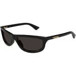 Lunettes de soleil Bottega Veneta  BV1327S Lunettes de soleil, Noir/Gris, 58 mm