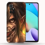 Coque pour Xiaomi Redmi 10 Manga Attaque Titans Eren Titan