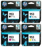 HP 953 Combo Set 4 Inks for Officejet Pro 8218 8710 8715 8716 8718 8740 6ZC69AE