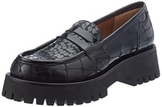 REPO Mocassino, Chaussure Bateau Femme, Nero, 37/37.5 EU