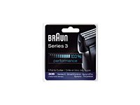 Braun Series 3 30B - Reservefolie Og -Skjærer - For Barbermaskin - Svart - For Braun Syncropro 7765, 7785, 7790