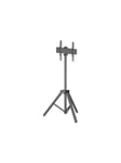 Multibrackets M Pro Series stand - tripod - for flat panel - black 30 kg 75" Up to 400 x 400 mm