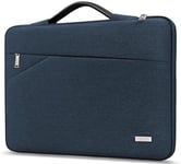 TECOOL 16 Pouces Housse Ordinateur Portable pour MacBook Pro 16 M1 M2 M3 M4(2019-2024), 16 Pouces ASUS Dell Lenovo HP Samsung Laptop, Pochette Imperméable Sacoche Protection, Bleu Denim