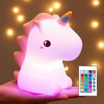 Unicorn Night Light Kids Gifts for Girls, 16 Colours+Remote Control...