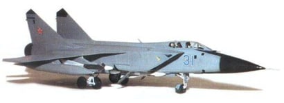 1:72 Zvezda Mig-31 Soviet Interceptor Kit Z7229 Model