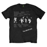 The Beatles Unisex Adult Album Tracks Back Print T-Shirt - XL