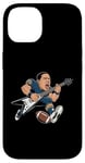 Coque pour iPhone 14 Sunday Football Jeu de guitare Rock Roll pour adultes et enfants