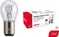 Amio Halogenlampor P21/5W Bay15d 24V 21W/5W 10 St (E4)