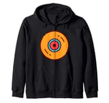 Vinyl Record Player Album Zip Hoodie