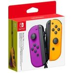 Nintendo Paire de Manettes Joy-Con Gauche Violet Néon/Droite Orange Néon