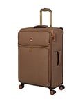 IT Luggage Enduring Tan Medium Expandable Suitcase with TSA Lock