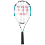 Wilson Raquette de Tennis Ultra Power Team 103, Joueurs de Loisir et Joueurs Confirmés, Aluminium/Fibre de Verre, Bleu/Blanc/Gris, WR055210U2